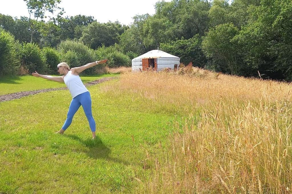 Gilfach Gower Farm Luxury Yurt With Hot Tub Hotel Ammanford Kültér fotó